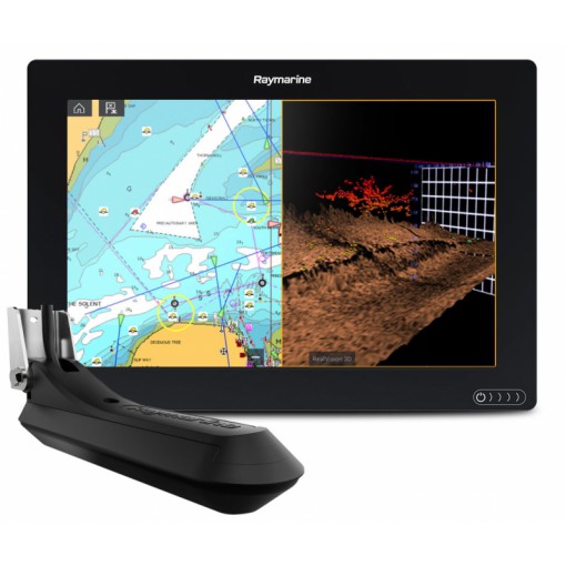 Raymarine AXIOM 12 RV, Multi-function 12" Display with integrated RealVision 3D, 600W Sonar with RV-100 transducer