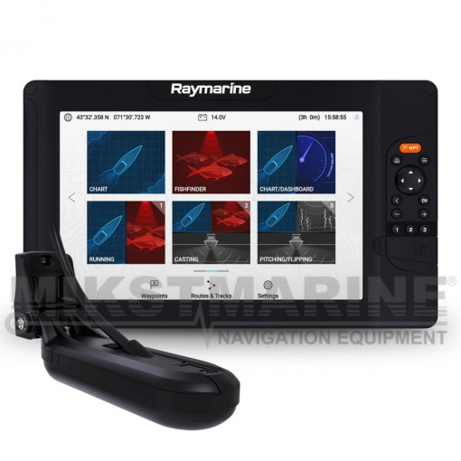 Raymarine Element 12 HV - 12" Chart Plotter with CHIRP Sonar, HyperVision, Wi-Fi, GPS, HV-100 transducer, No Chart
