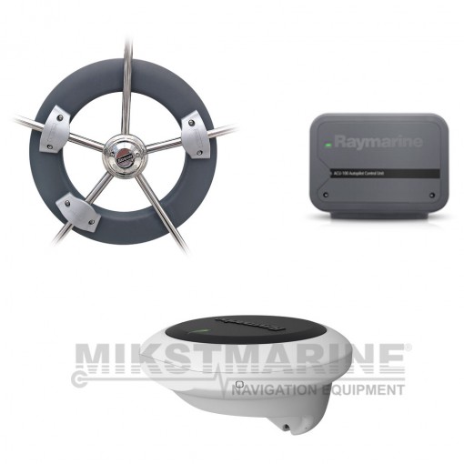 Raymarine Evolution Wheel Pilot, ACU-100 & Wheel Drive. Note MFD or autopilot control head is required.