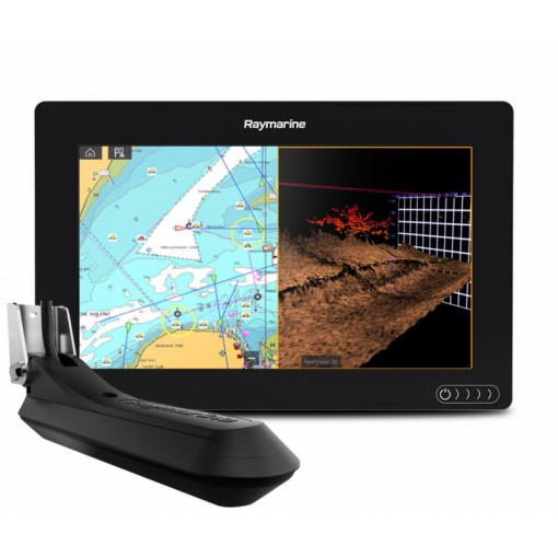 Raymarine AXIOM 9 RV, Multi-function 9" Display with integrated RealVision 3D, 600W Sonar with RV-100 transducer 