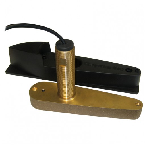 Raymarine CPT-80 Bronze Through Hull CHIRP Transducer with High Speed Fairing, Depth & Temp, Dragonfly only (10m cable)