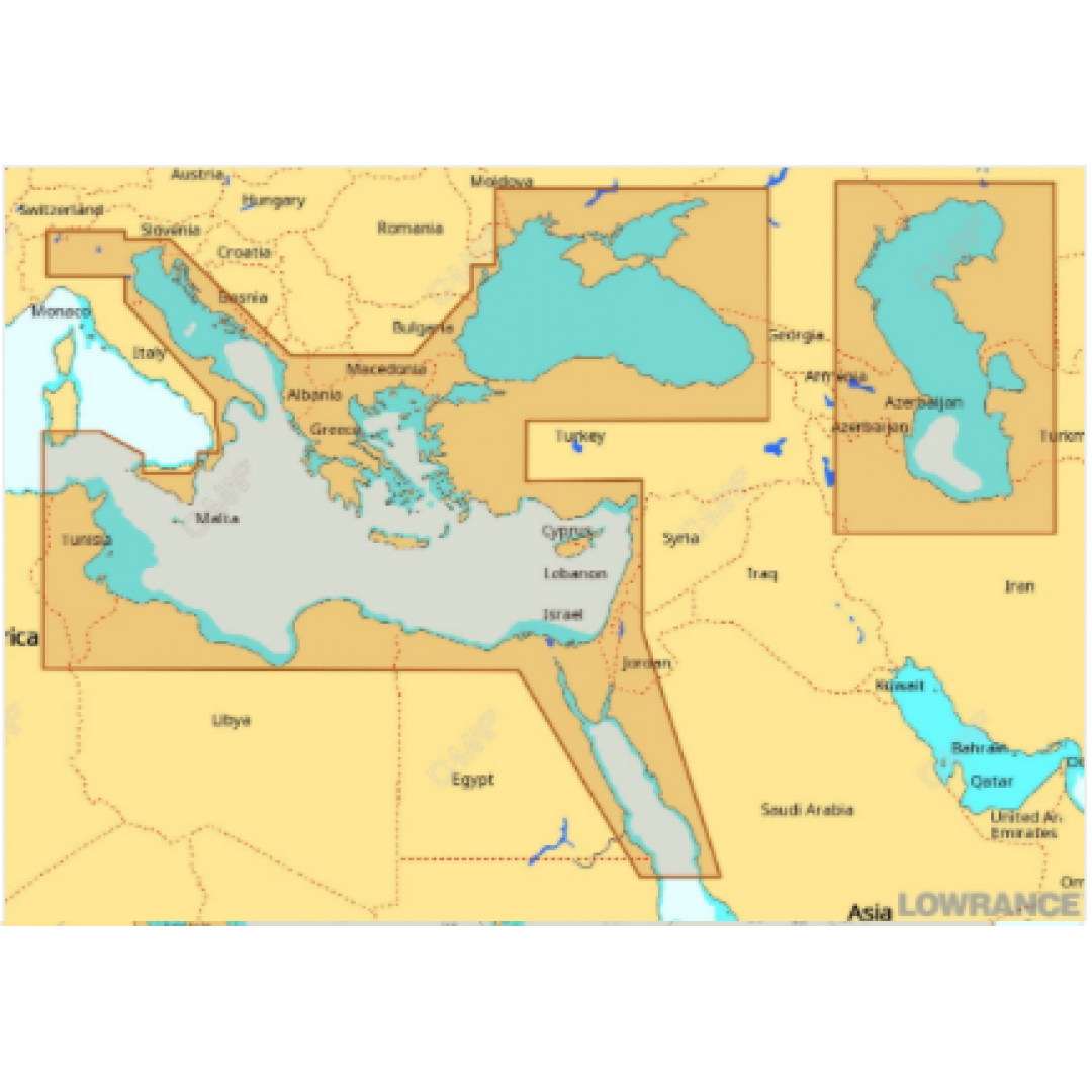 Средиземное красное моря карты
